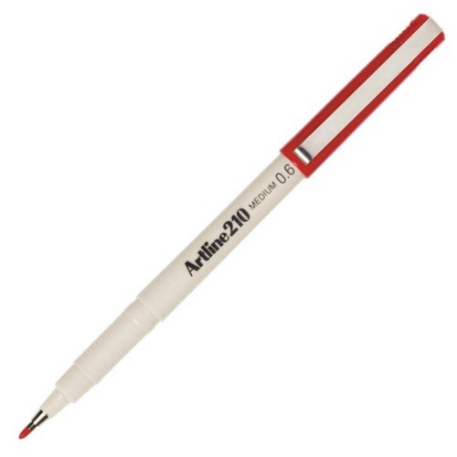 Writing Pen 0.6mm Red Artline Ref EK 210B
